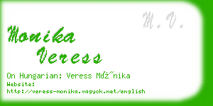 monika veress business card